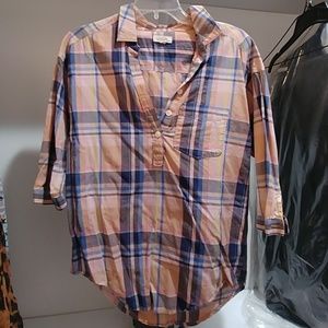 Aerie half button shirt